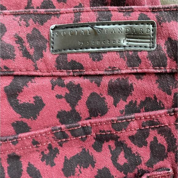 Sanctuary -The Social Standard - Skinny Ankle Jean Red Cat 6 X 26 - Picture 9 of 13